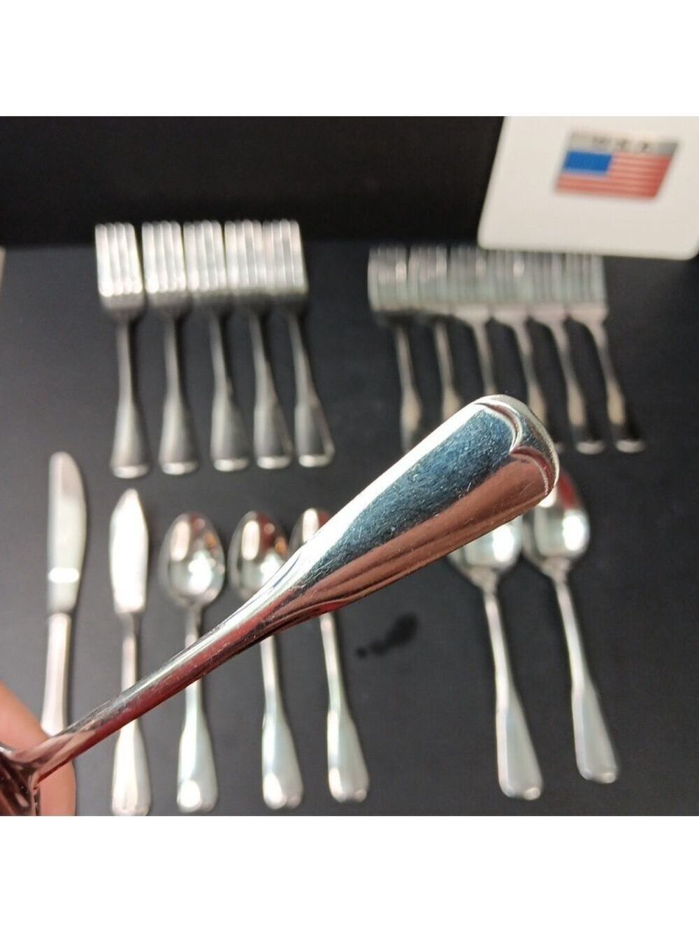 Stainless Steel Japan Cutlery Flatware 19pcs Unknown Brand Made In JAPAN